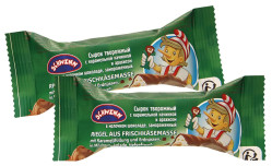 Sladký tvaroh v čokoládě s karamelovou náplní a arašídy 40g Buratino