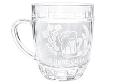 Pivní korbel V pivě - sila 0,5L