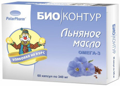 Lněný olej Bio Kontur 60 kapslí 60*340mg