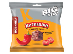 Suchariky s příchutí sladkého chilli 80 g Kirieshki