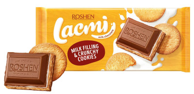 Mléčná čokoláda s sušenky 100g Lacmi Roshen