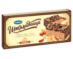 Vaflový dort Šokoladnica s arašídy 230 g Kolomenskij