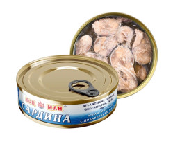 Atlantická sardina v oleji 240g BOCMAN