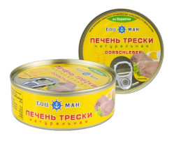 Tresčí játra ve vlastní štávě 230 g Bocman