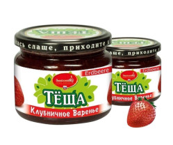 Jahodová zavařenina „Těšča“ 350 g Lackmann