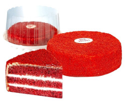 Dort Red Velvet s třešňovým piškotem a krémem ze smetany a mascarpone 950g Vatsak
