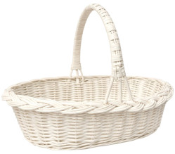 Velikonoční košík Kosička bílý L