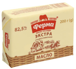 Sladké smetanové máslo 82,5% 200g Ferma