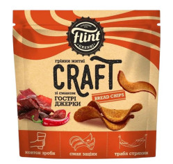 Krutony s příchutí pikantního jerky 80g Flint Craft Grenki