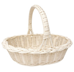 Velikonoční košík Kosička bílý S