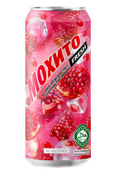 Koktejl Mochito granátové jablko Alk 0% 0.45L