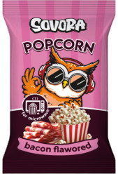 Popcorn s příchutí slaniny 100g Sovora