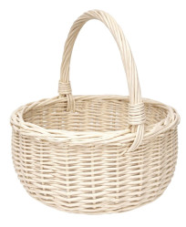 Velikonoční košík bílý 20 cm