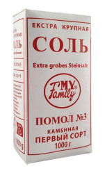 Kamenná sůl Extra Hrubá 1kg MY FAMILY