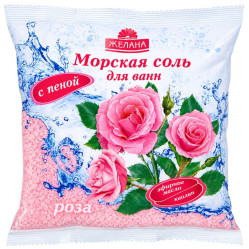 Koupelová sůl růže s pěnou-Kaolin 500g