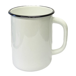 Smaltovaný hrnek Bílá 1,5L