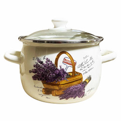 Smaltovaný kastrol Levandule 3,5L