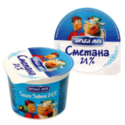 Zakysaná Smetana Zorjka Moja 21% 250g