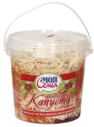 Kvašené zelí s klikvou 900g Moja Semja