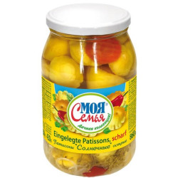 Nakládané patizony pálivé 860g Moja semja