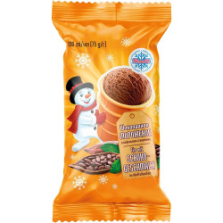 Čokoládová zmrzlina v kornoutu 75g Monolith