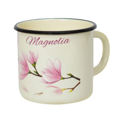 Smaltovaný hrnek 0,4L Magnolia