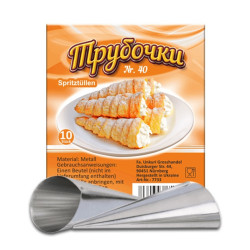 Formy na trubičky 10ks N.40 (D-40)