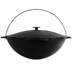 Litinový kotlík s poklíčkou Brizoll 4L WOK Asia