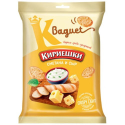 Suchariky smetana a sýr Kiriešky baguet 50g