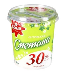 Сметана Литовская 30% 380г Сваля