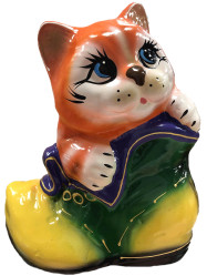 Pokladnička Kotě v botě 27*22cm