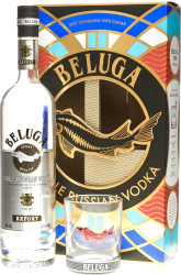 Водка Beluga Noble 1л 40% + стакан