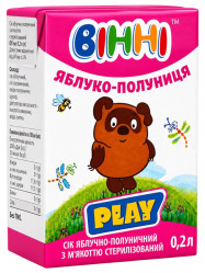 Jablečno-jahodová šťáva 200ml VINNI