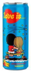 Sycený nápoj s příchutí banan jahody 0,33L Love is...