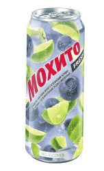 Koktejl Mochito Borůvka Alk 0% 0.45L