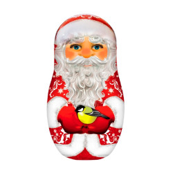 Cerný caj Santa Claus matreška 50g