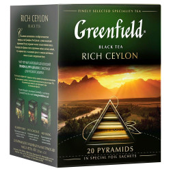 Černý čaj Rich Ceylon 40g (20×2g) Greenfield