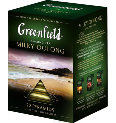 Zelený čaj v pyramidových sáčcích Milky Oolong 36g (20×1,8g) Greenfield