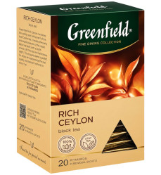 Černý čaj Rich Ceylon 36g 20×1,8g Greenfield