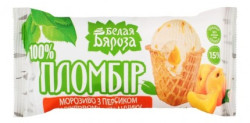 Zmrzlina Plombir s broskví 70g Bílá bereza