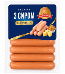 Párky se sýrem a hořčicí 580g SMK