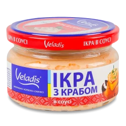 Sleďový kaviár s krabem 160g Veladis