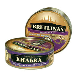Kilka smažená v oleji 161g Brivais Vilnis