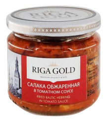 Smažená šprotka v rajčatové omáčce 175 g RIGA GOLD