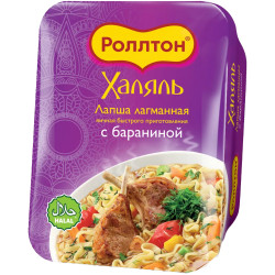 Laghmanské instantní nudle Halal s jehněčím masem 90 g Rollton