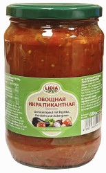 Икра овощная острая 680г Lidia 