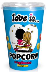 Popcorn s příchutí banan a jahoda 120g Love is...