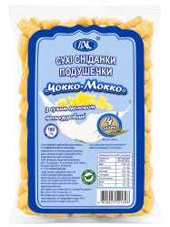 Suché snídaně polštářky „Choco-Mocco“ se sušeným mlékem, neglazované 180 g ???