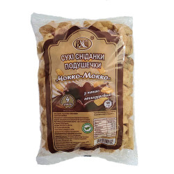 Suché snídaně. Polštářky „Čokko-Mocco“ s kakaem, neglazované 180 g ???
