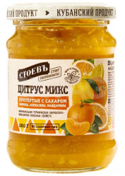 Цитрус Микс протёртые с сахаром 280г Стоевъ